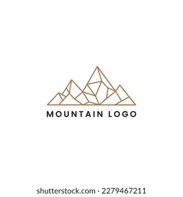 Adventure logo design, Mountain logo design, Camping logo templet, Hiking logo design