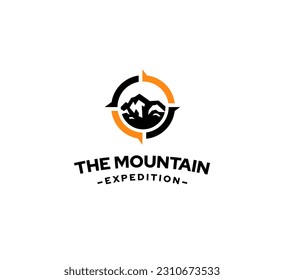 Adventure logo design, outdoor logo design isolated on white background