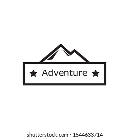 adventure logo design and template. adventure symbol icon.