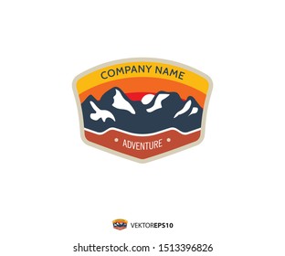 adventure logo design template vector