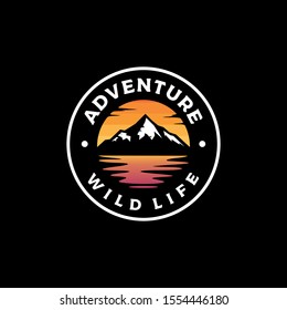 Adventure logo design vector illustration
