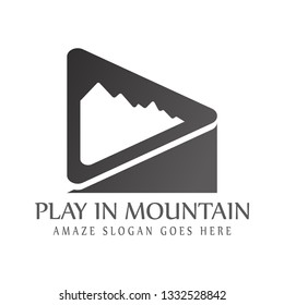 adventure logo design,mountain logo element design, outdoor logo design - vector