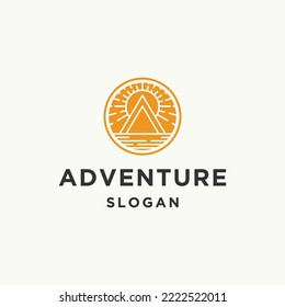 Adventure logo icon design template vector illustration