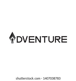 ADVENTURE logo letter design vector