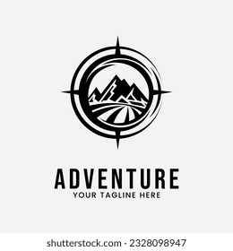 adventure logo line art design
