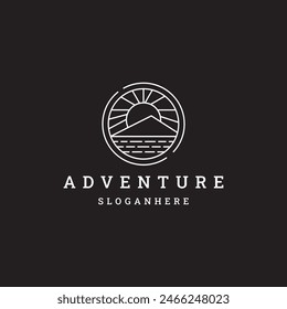 adventure logo modern design. vector illustration concept
