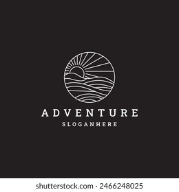 adventure logo modern design. vector illustration concept