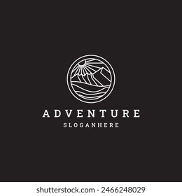 adventure logo modern design. vector illustration concept