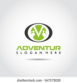 Adventure Logo Template. outdoor accessories shop logo design. Vector Illustrator Eps.10
