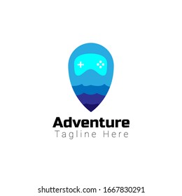 Adventure Logo Template for your company or business. Balloon illustration