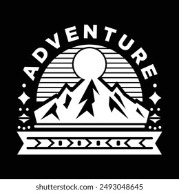 Abenteuer Logo Vektorgrafik für Reisen