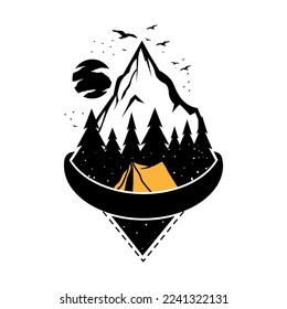 Adventure logos. Mountain logo. Suitable for outdoor activities