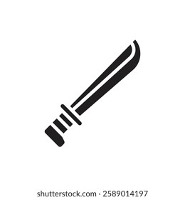 Adventure Machete Filled Icon Vector Illustration