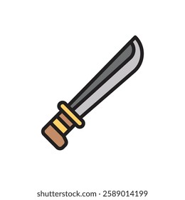 Adventure Machete Icon Vector Illustration