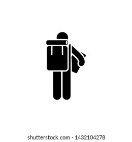 Adventure man explorer map icon. Element of pictogram adventure illustration