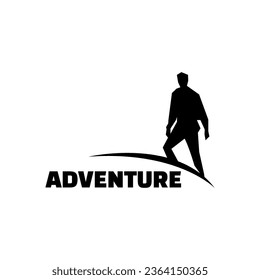 Adventure man logo vector template