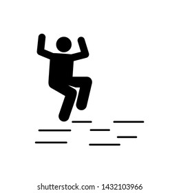 Adventure man swimming travel icon. Element of pictogram adventure illustration