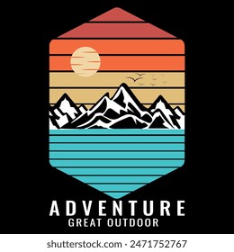 Adventure Modern t shirt design