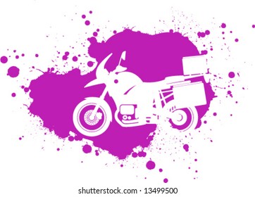 Adventure Motocycle splatter blob