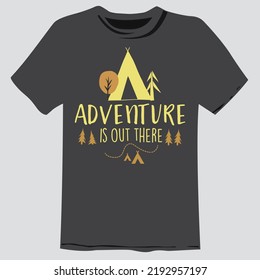 adventure, mountain or climbing t shirt design