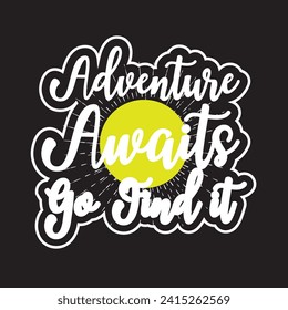 Adventure mountain  hiking travel camping wildlife outdoor t shirt design 