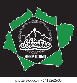 Adventure mountain  hiking travel camping wildlife outdoor t shirt design 