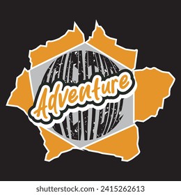 Adventure mountain  hiking travel camping wildlife outdoor t shirt design 