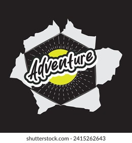 Adventure mountain  hiking travel camping wildlife outdoor t shirt design 