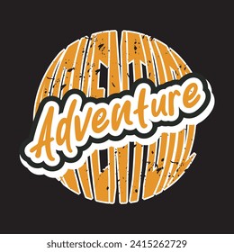 Adventure mountain  hiking travel camping wildlife outdoor t shirt design 