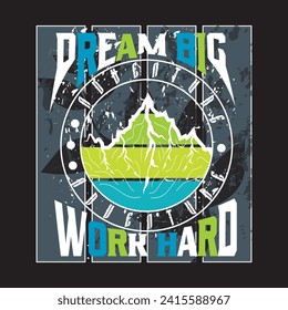 Adventure mountain  hiking travel camping wildlife outdoor t shirt design 