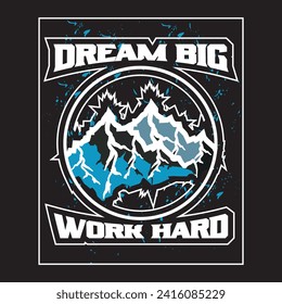 Adventure mountain  hiking travel camping wildlife outdoor t shirt design 