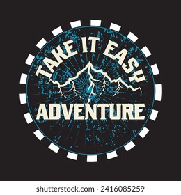 Adventure mountain  hiking travel camping wildlife outdoor t shirt design 