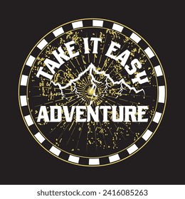 Adventure mountain  hiking travel camping wildlife outdoor t shirt design 