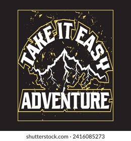 Adventure mountain  hiking travel camping wildlife outdoor t shirt design 