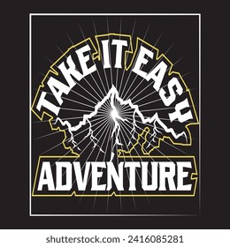 Adventure mountain  hiking travel camping wildlife outdoor t shirt design 