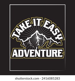 Adventure mountain  hiking travel camping wildlife outdoor t shirt design 