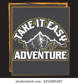 Adventure mountain  hiking travel camping wildlife outdoor t shirt design 