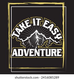 Adventure mountain  hiking travel camping wildlife outdoor t shirt design 