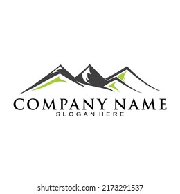 Adventure mountain illustration vector logo