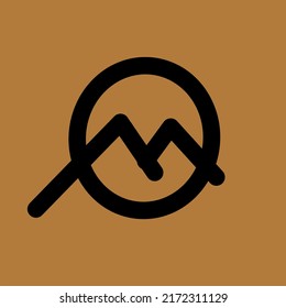 Adventure mountain logo design vector
