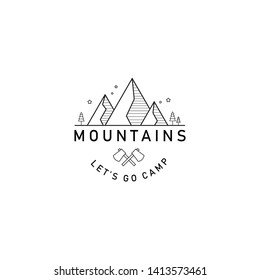 Adventure Mountain Logo Outdoor Nature