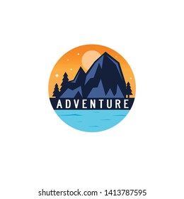 Modern Mountain Adventure Logo Vector Stock Vector (Royalty Free) 770045383