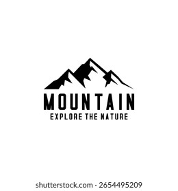 Aventura montanha Logotipo simples Design 