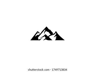 adventure mountain logo vector design