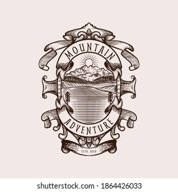 Logo de Adventure Mountain con fondo blanco.