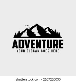 Adventure mountain outdoor logo. Best for outdoor sport camping and mountain related industry