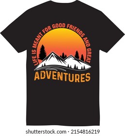 Adventure mountain t shirt design