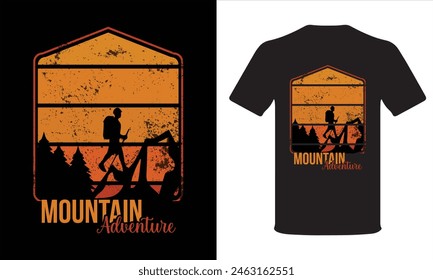 Adventure Mountain T shirt Design