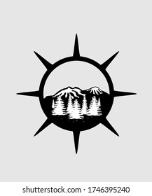 ADVENTURE OF MOUNTAIN VECTOR LOGO