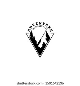 adventure with mountain view logo